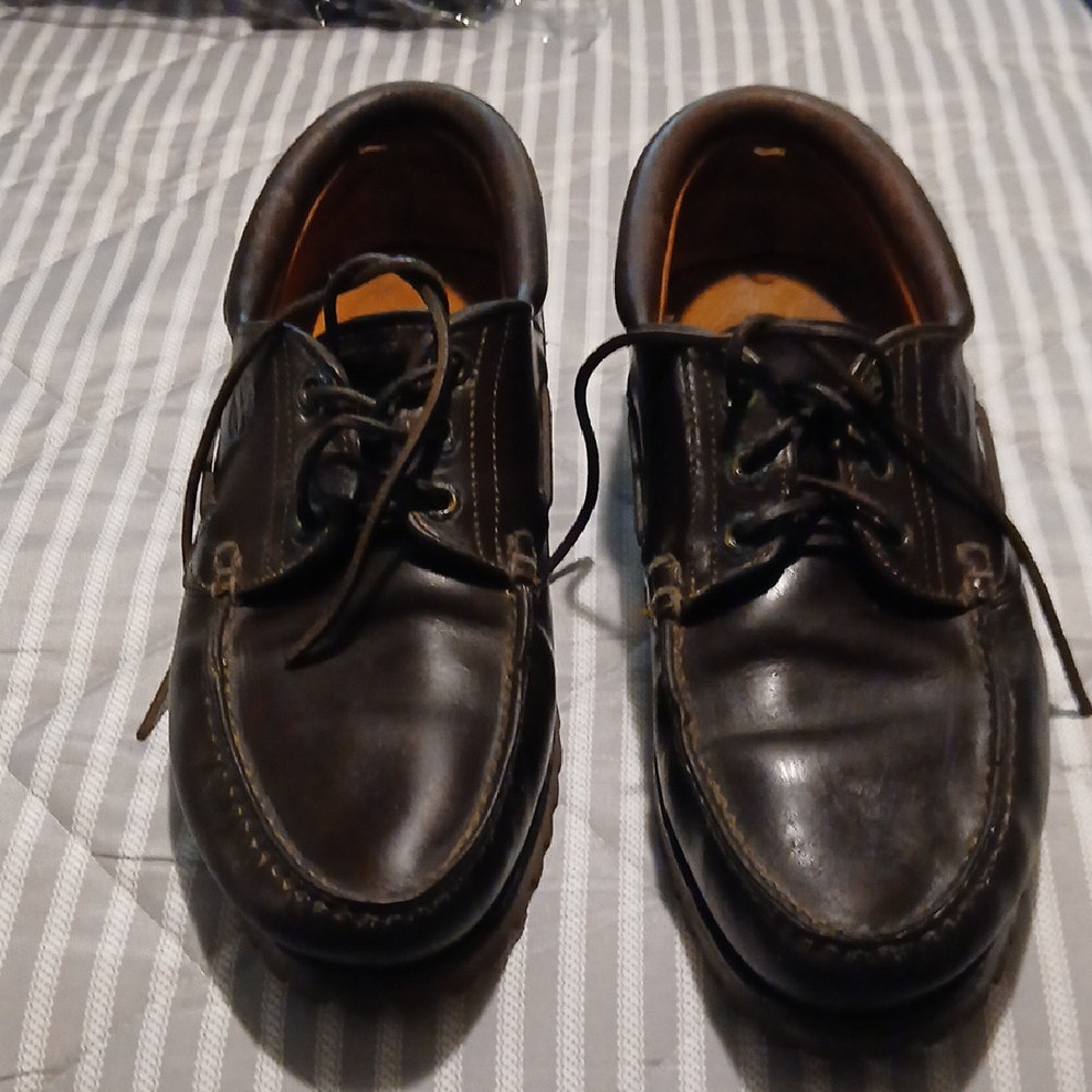 Timberland Brown 3 Eye Leather Boat Shoes
